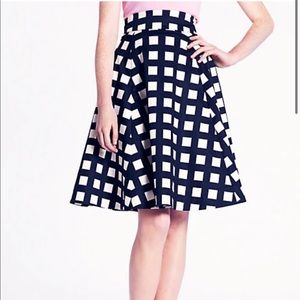 Kate Spade Sadie checkered skirt